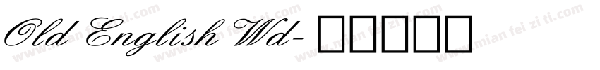 Old English Wd字体转换